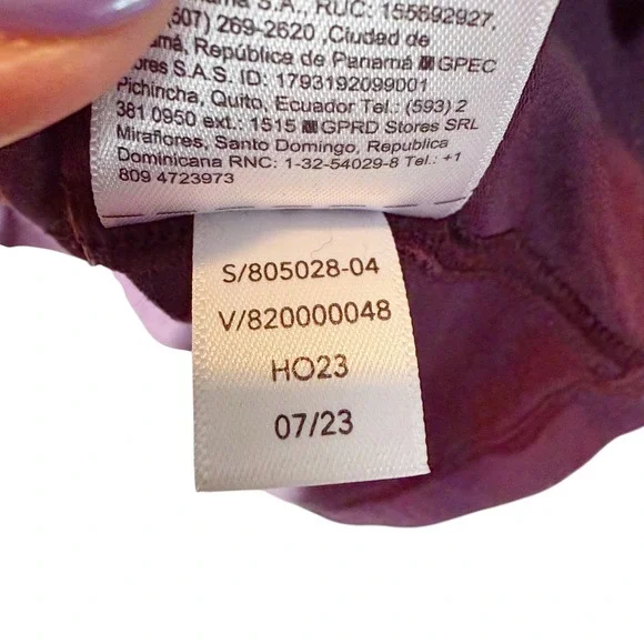 Athleta Purple Long Sleeve Top Tunic High Low‎ Hem Casual Athleisure Womens - Picture 5 of 7